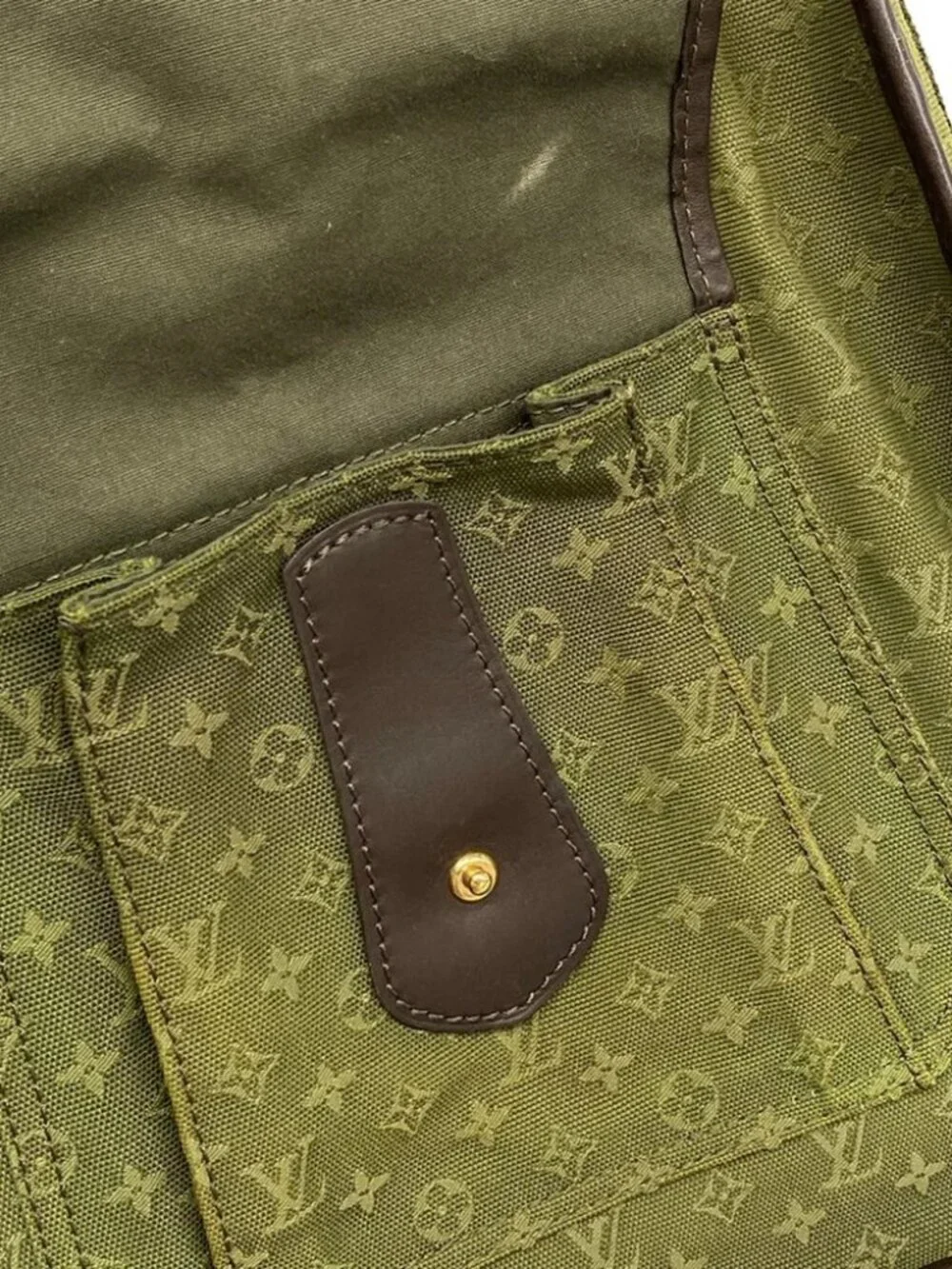 LOUIS VUITTON Besace Mary Kate M92322 Khaki Monogram Mini VI0055 Shoulder Bag